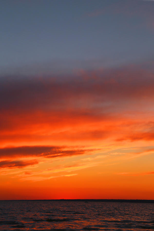 Sunset at Verona Beach Photograph by David Stasiak - Fine Art America