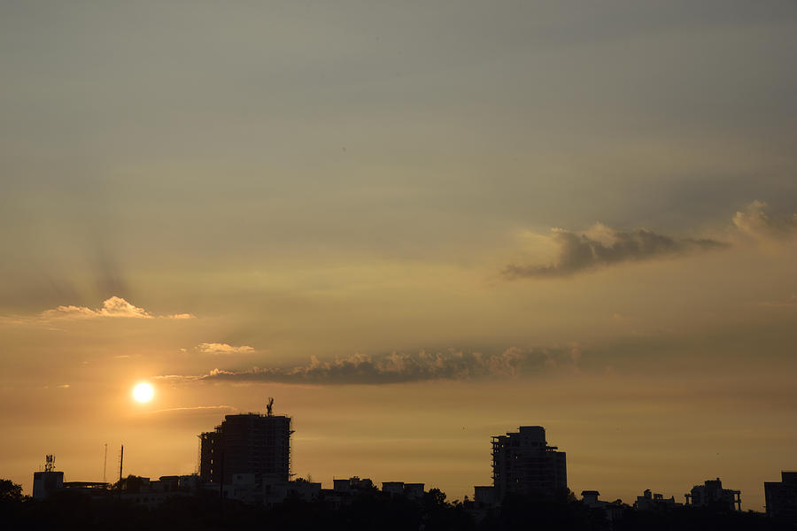 Skyline of Pune City Photograph by Kiran Joshi