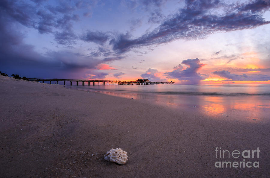 Sunset Naples Pier Florida #2 Photograph by Hans- Juergen Leschmann
