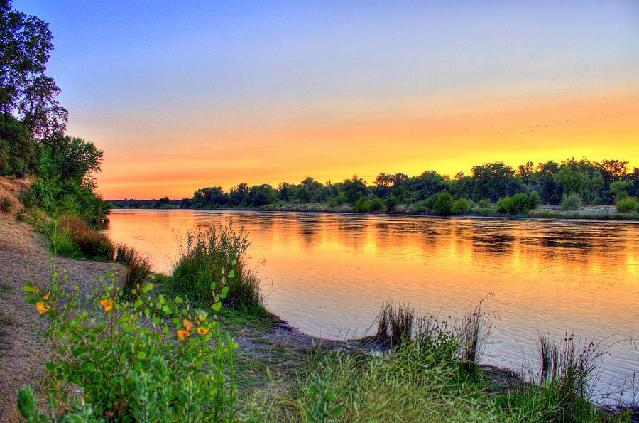 Sunset on the River #2 Photograph by Randy Wehner