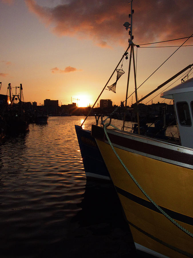 Sunset over Sutton Harbour Plymouth #2 Photograph by Chris Day