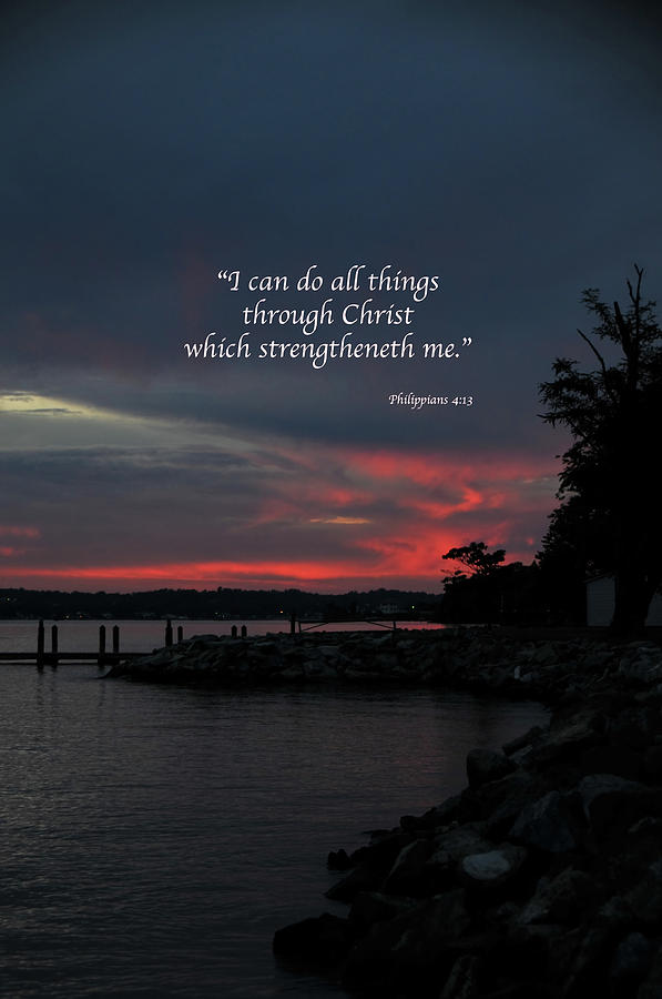 Sunset Philippians 4 Photograph by Loretta Foster - Angels Eye Photography