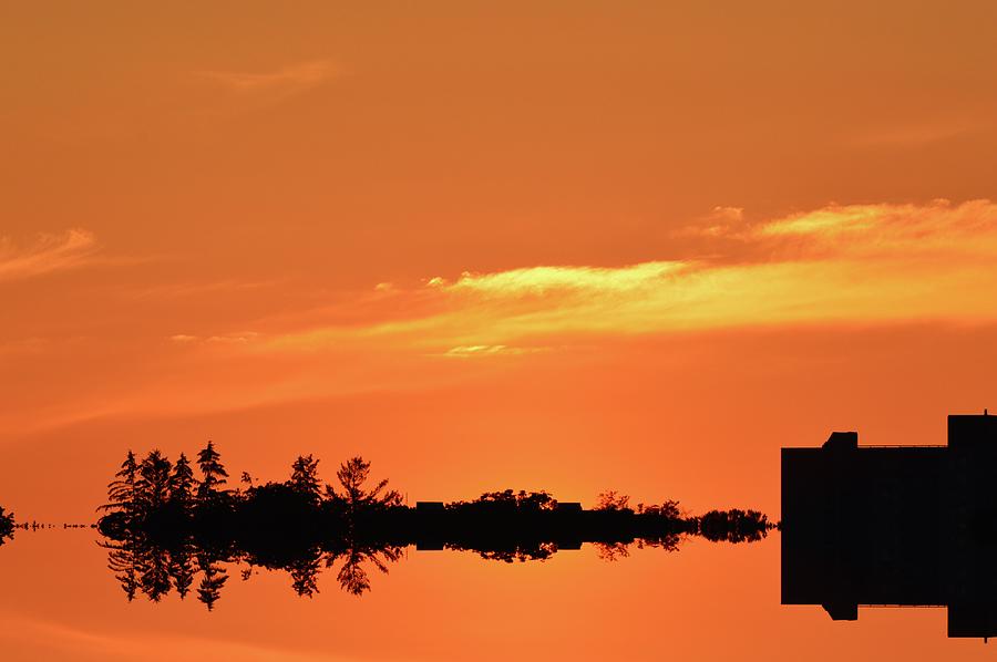 Sunset Reflection  #2 Digital Art by Lyle Crump