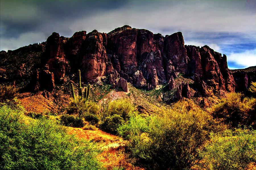 Superstition Mountain #2 Photograph by Roger Passman