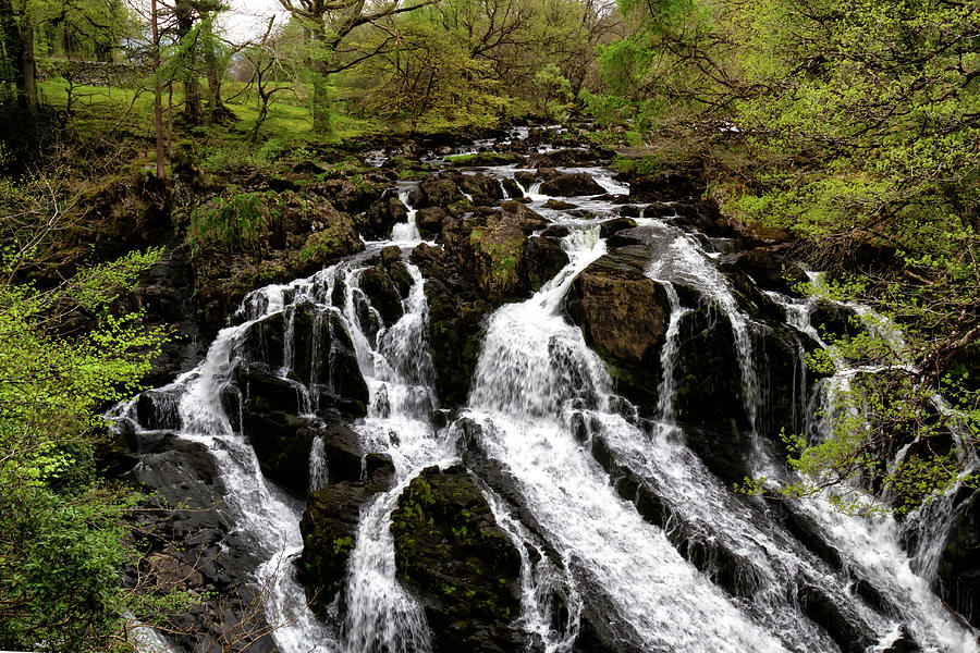 Swallow Falls Snowdonia #2 Photograph by Shirley Mitchell