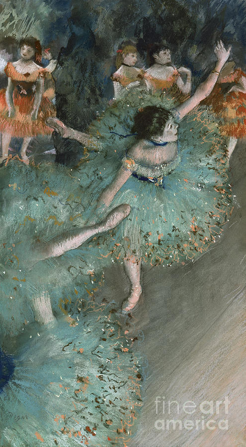 Swaying Dancer  Dancer in Green Painting by Edgar Degas