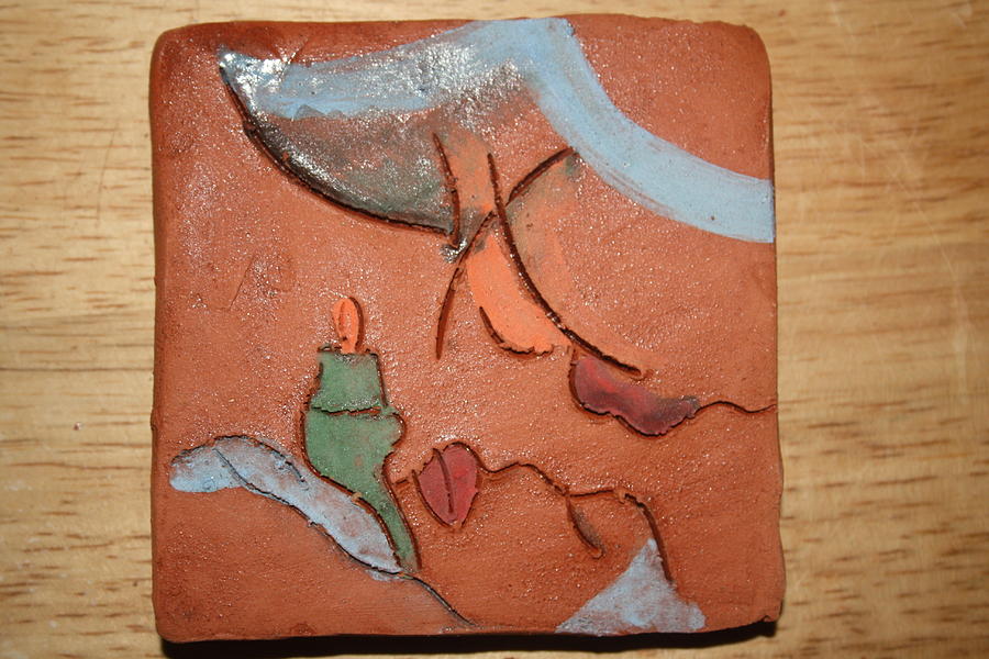 Sweet Dreams - Tile #2 Ceramic Art by Gloria Ssali