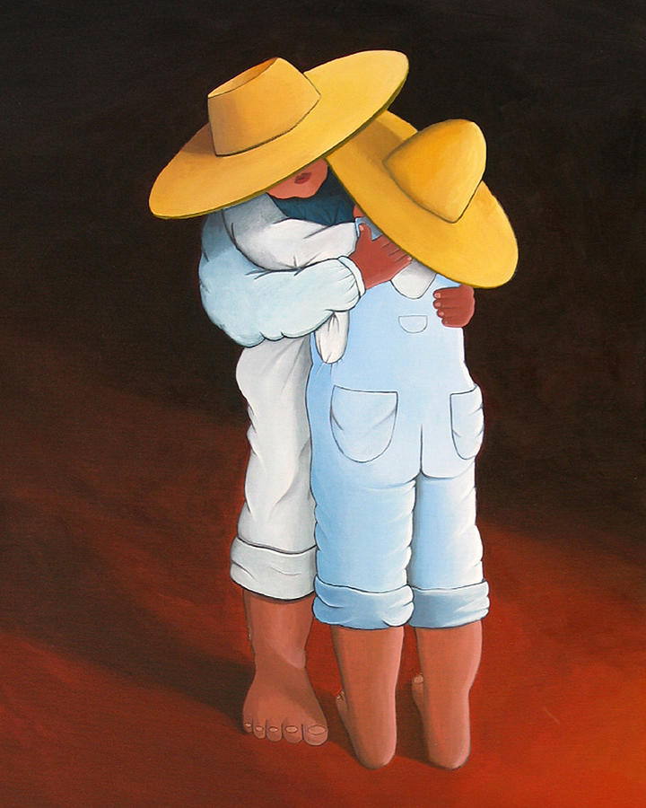 Spanish Style Painting - Sweet Embrace by Lance Headlee