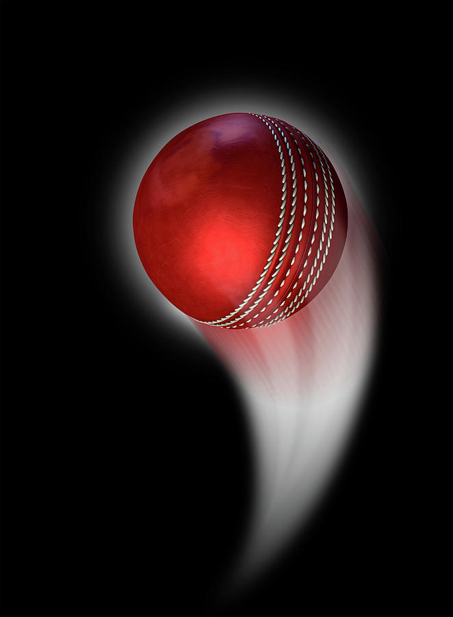 Cricket Digital Art - Swooshing Ball #2 by Allan Swart