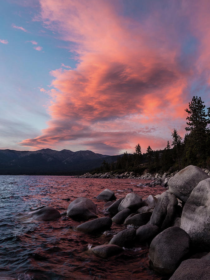 Tahoe sunset Photograph by Martin Gollery