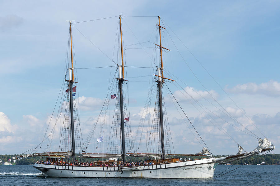 Tall ship on the St. Lawrence #2 Photograph by Josef Pittner
