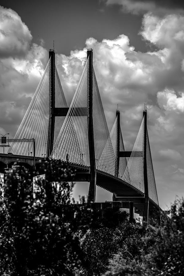 Talmadge Memorial Bridge in savannah georgia #2 Photograph by Alex Grichenko