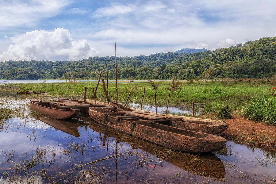 Boat Photograph - Tamblingan Lake - Bali #2 by Joana Kruse