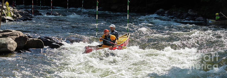 Tandem whitewater canoe #2 Photograph by Les Palenik