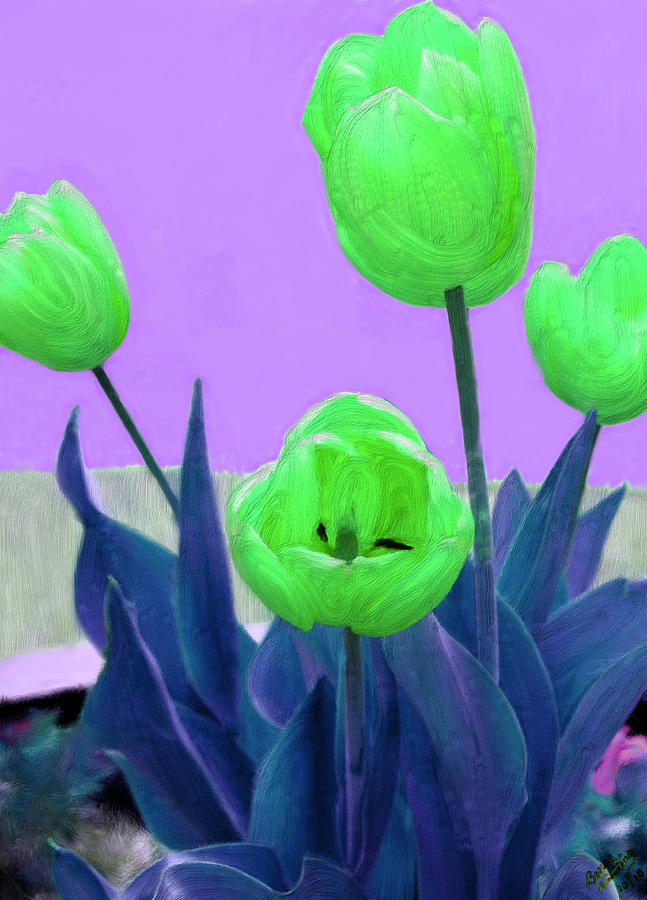 Tantalizing Tulips #2 Digital Art by Bruce Nutting
