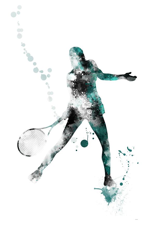 Sports Digital Art - Tennis Player #3 by Marlene Watson
