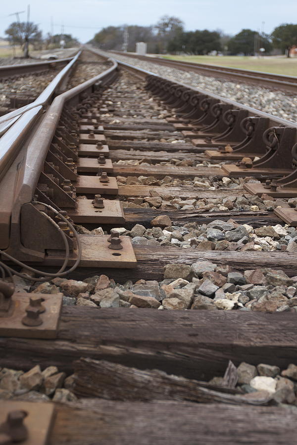 Railroad Photograph - Texas Train Track #2 by Kelli Mccarty