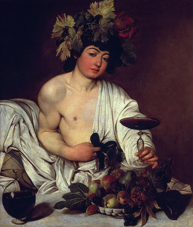 Caravaggio Painting - The adolescent Bacchus #2 by Caravaggio