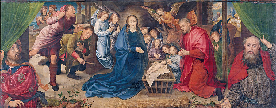 The Adoration of the Shepherds #3 Painting by Hugo van der Goes