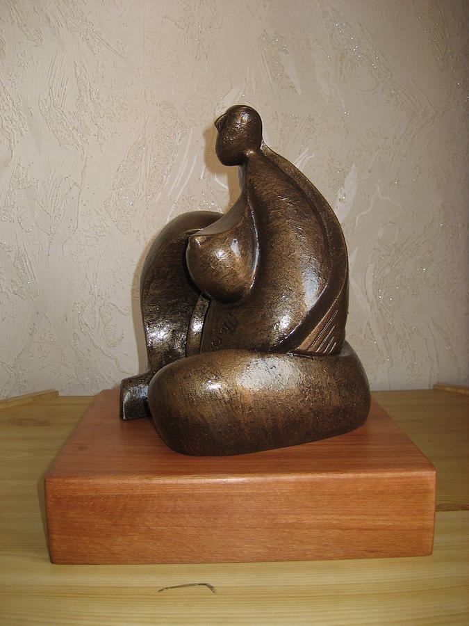 Maternity Sculpture - The Agony of Maternity #2 by Marshall Agbo