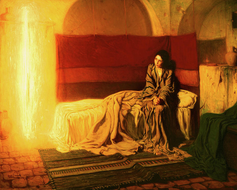 Henry Ossawa Tanner Painting - The Annunciation #2 by Henry Ossawa Tanner
