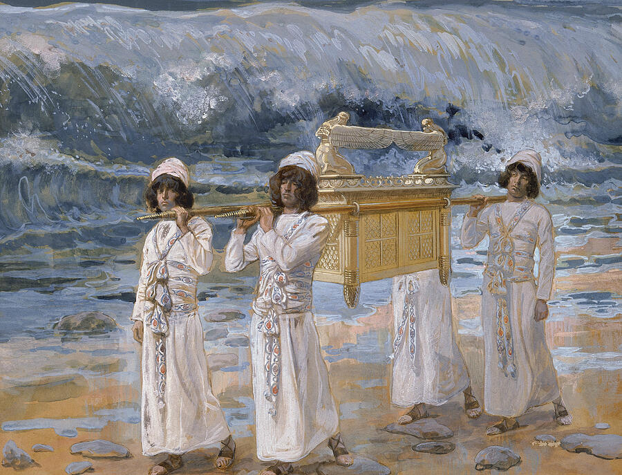 The Ark Passes Over the Jordan, from circa 1896-1902 Painting by James Tissot