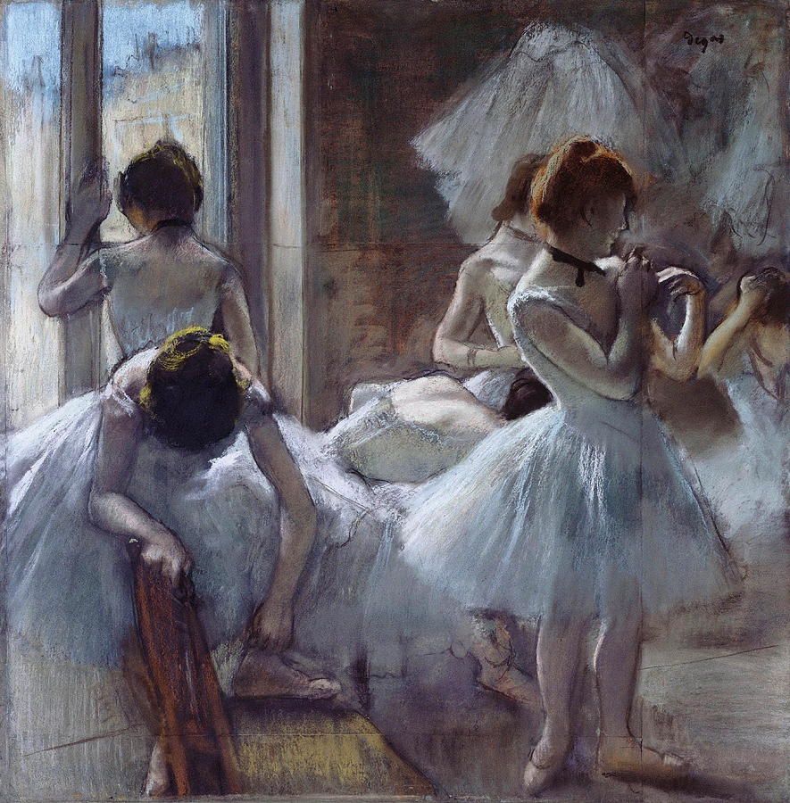 The Ballet Class Painting By Edgar Degas