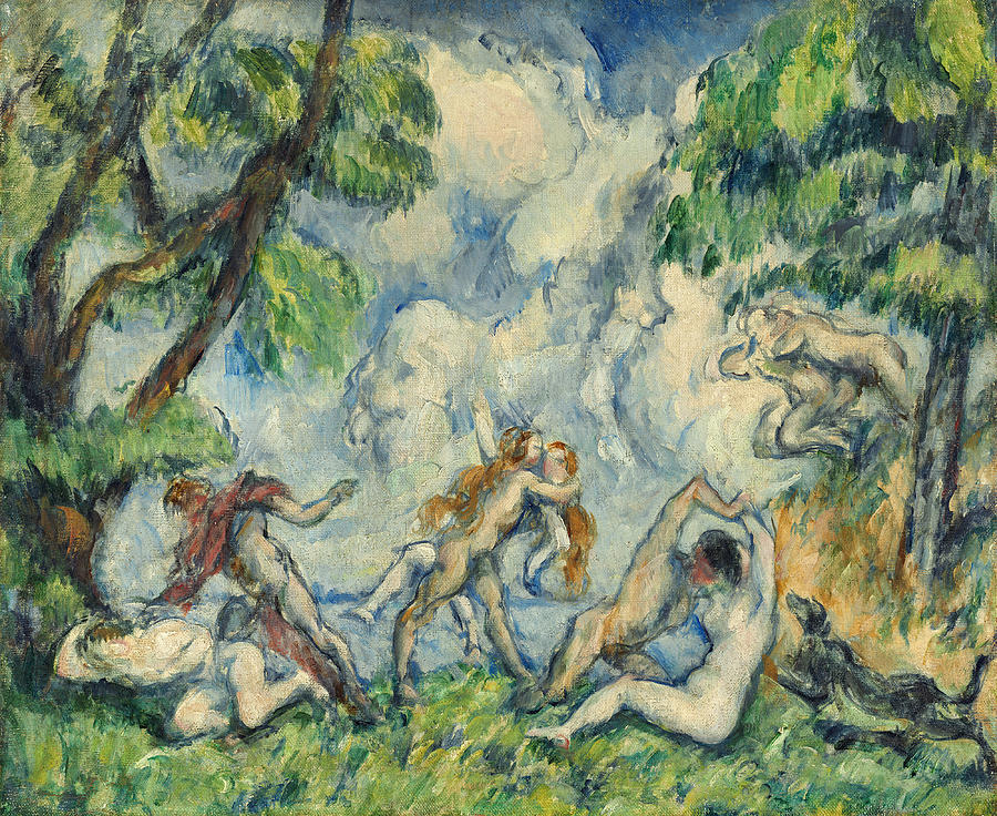 The Battle of Love #3 Painting by Paul Cezanne