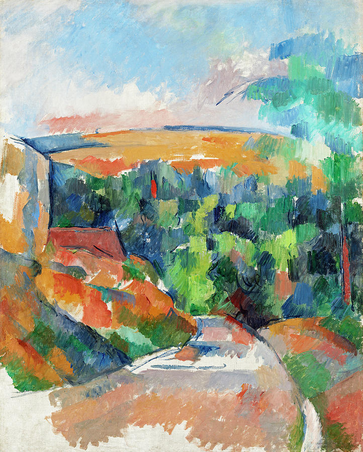 The Bend in the Road #2 Painting by Paul Cezanne