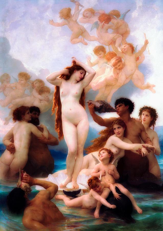Vintage Painting - The Birth Of Venus #2 by Mountain Dreams