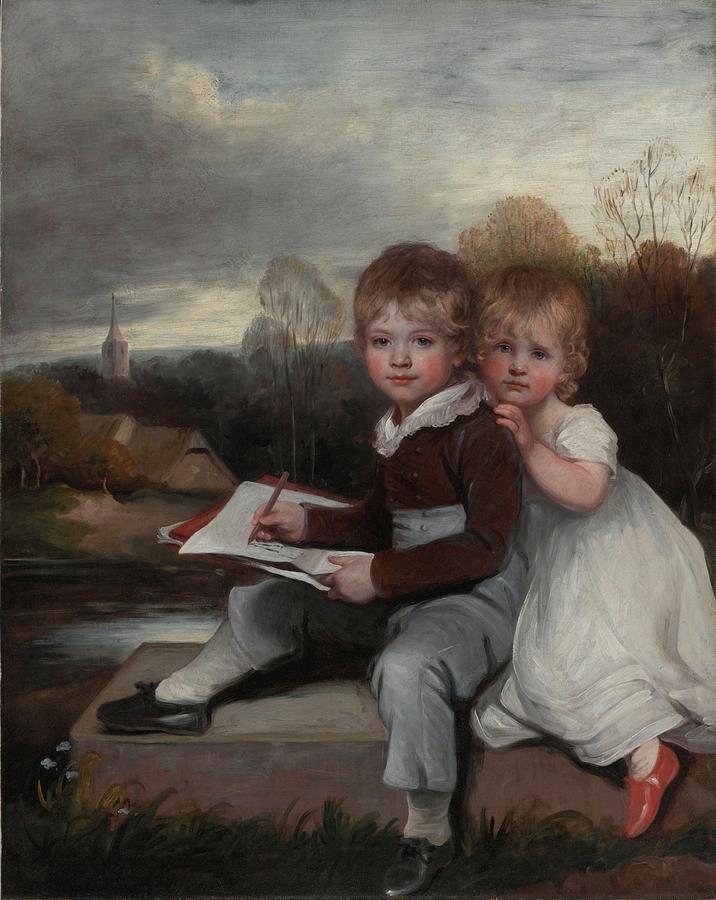 The Bowden Children #2 Painting by John Hoppner