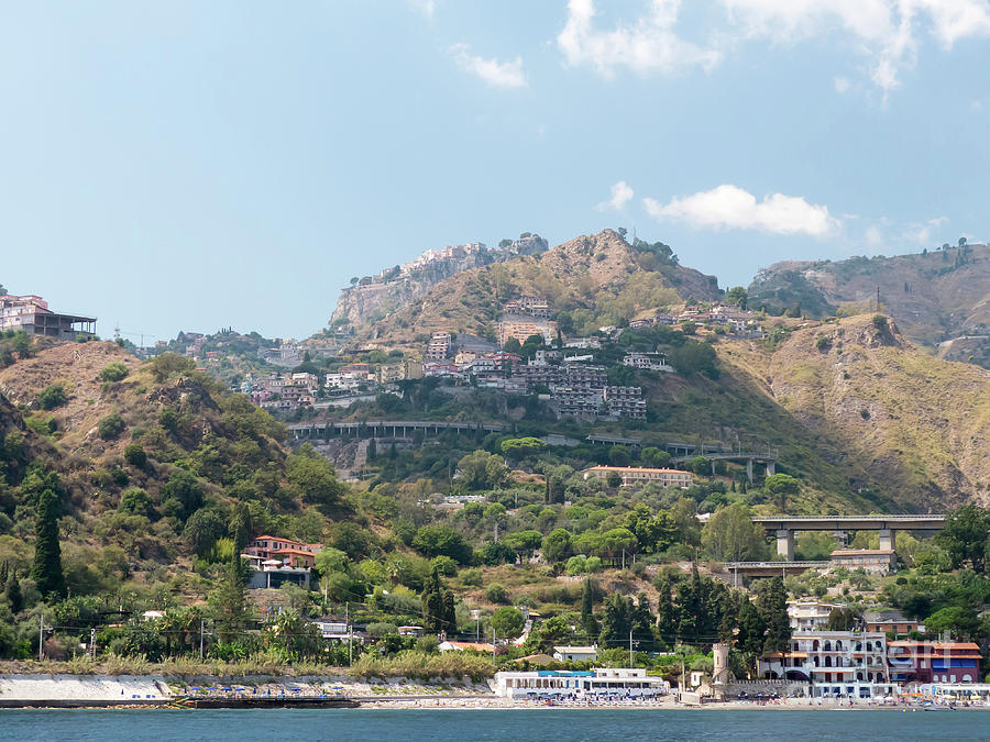 The coast near Taormina #3 Photograph by Rod Jones