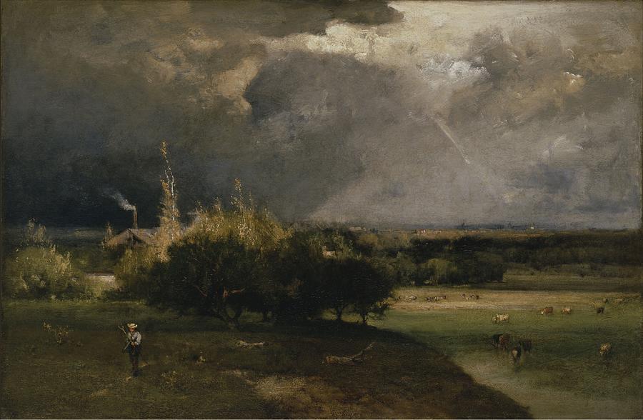 Thomas Cole Painting - The Coming Storm #4 by George Inness