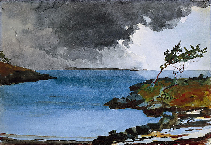 The Coming Storm Drawing by Winslow Homer