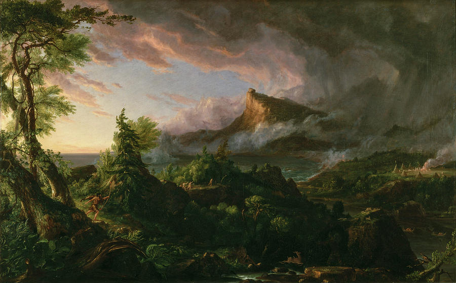 Thomas Cole Painting - The Course of Empire, The Savage State #2 by Thomas Cole