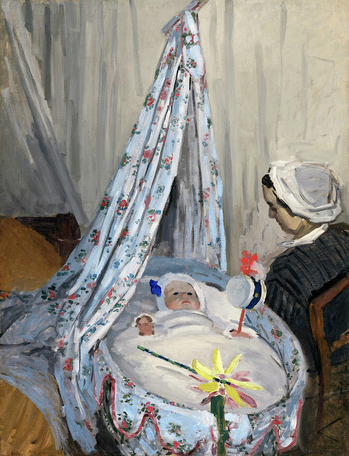 The Cradle  #2 Painting by Claude Monet