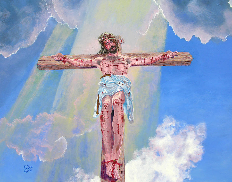 The Crucifixion #2 Painting by Stan Hamilton