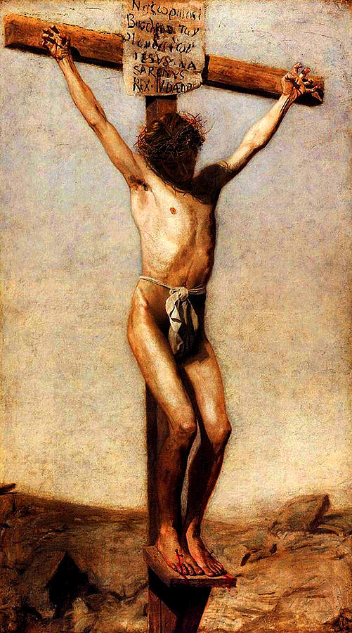 The Crucifixion  #2 Painting by Thomas Eakins
