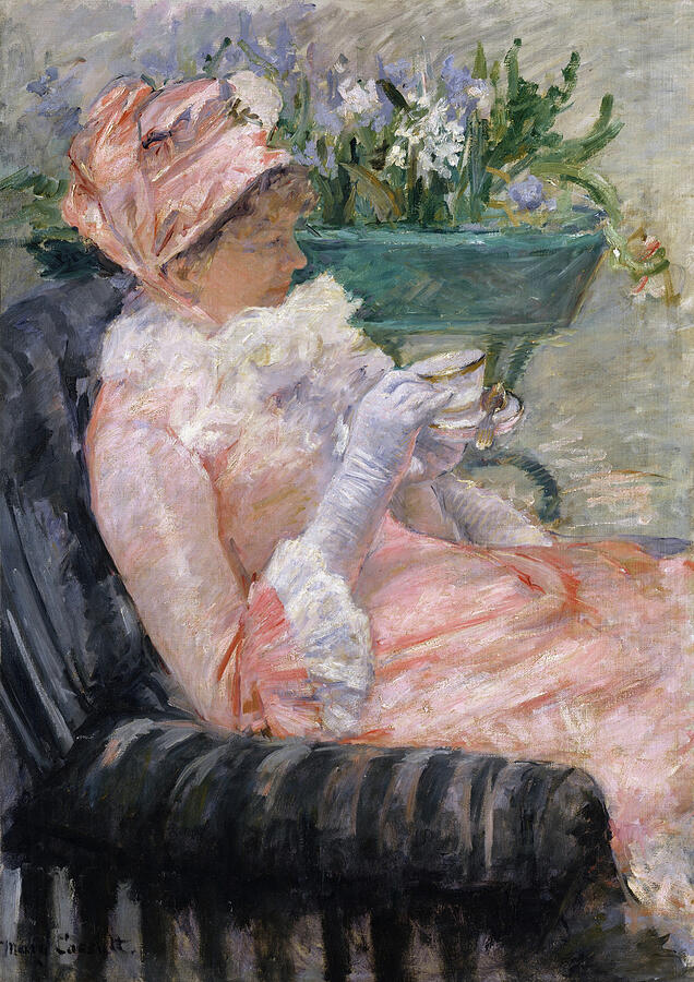The Cup of Tea, from circa 1880-1881 Painting by Mary Cassatt