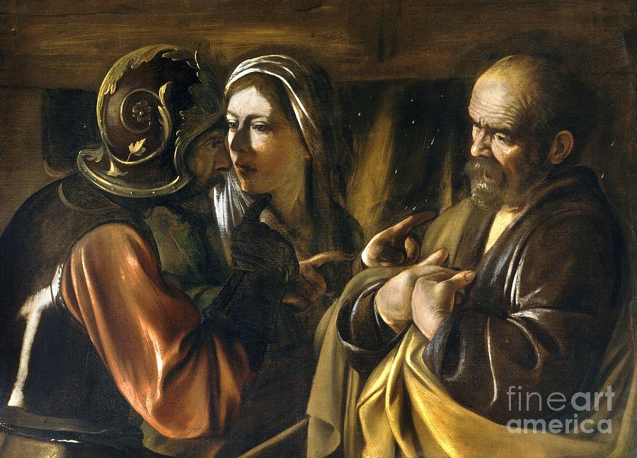 The Denial of Saint Peter #2 Painting by Celestial Images