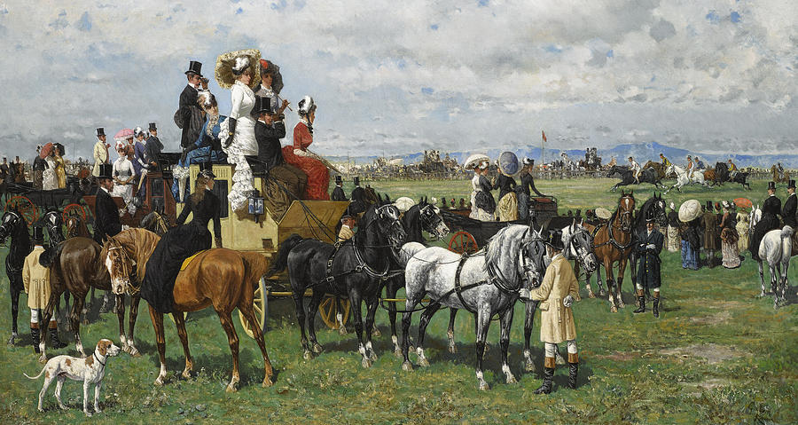 The Derby Reale #3 Painting by Giuseppe Gabani