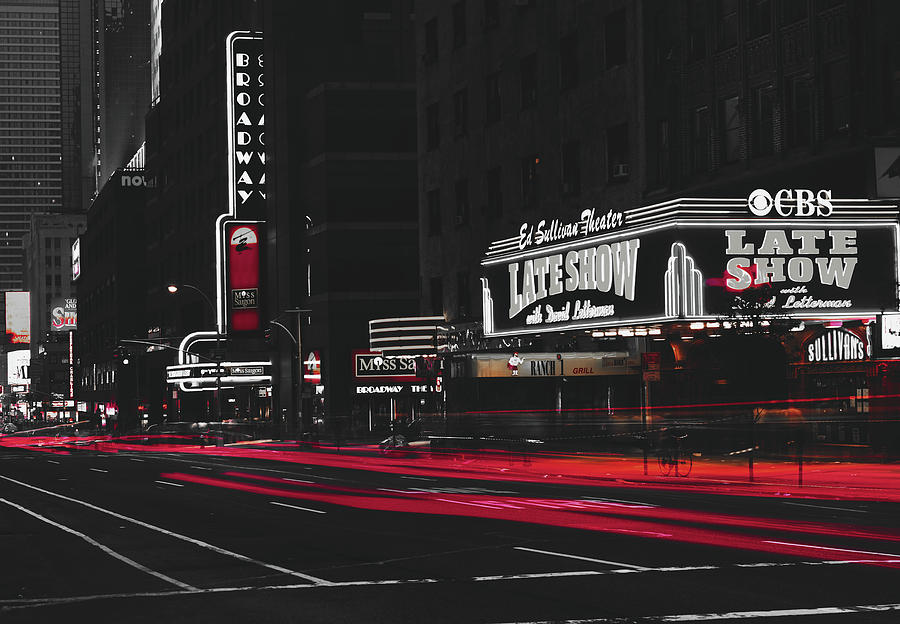 Sunset Photograph - The Ed Sullivan Theatre - New York City #2 by Mountain Dreams