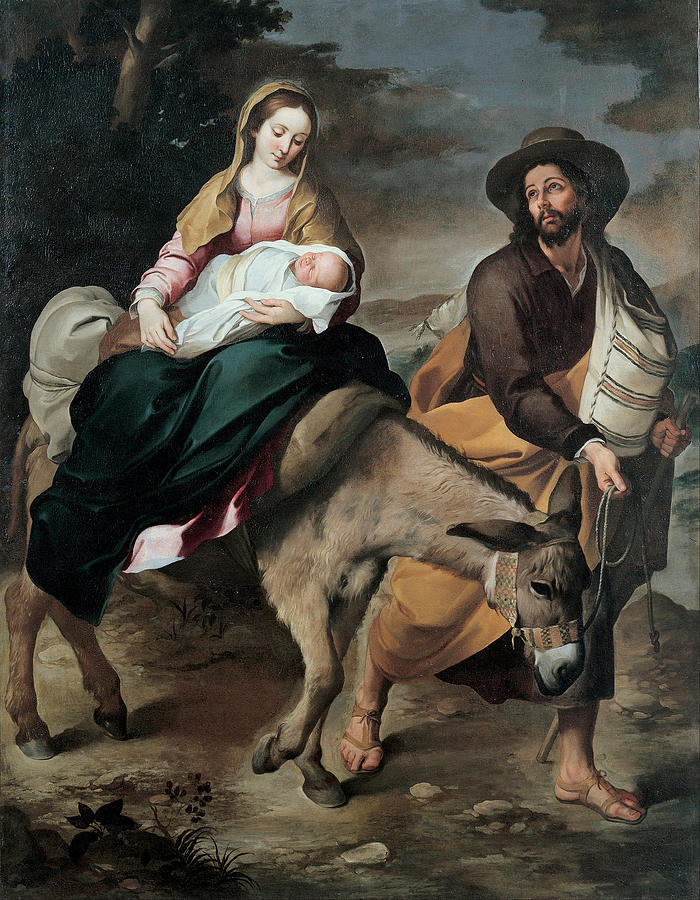 The Flight into Egypt #2 Painting by Celestial Images