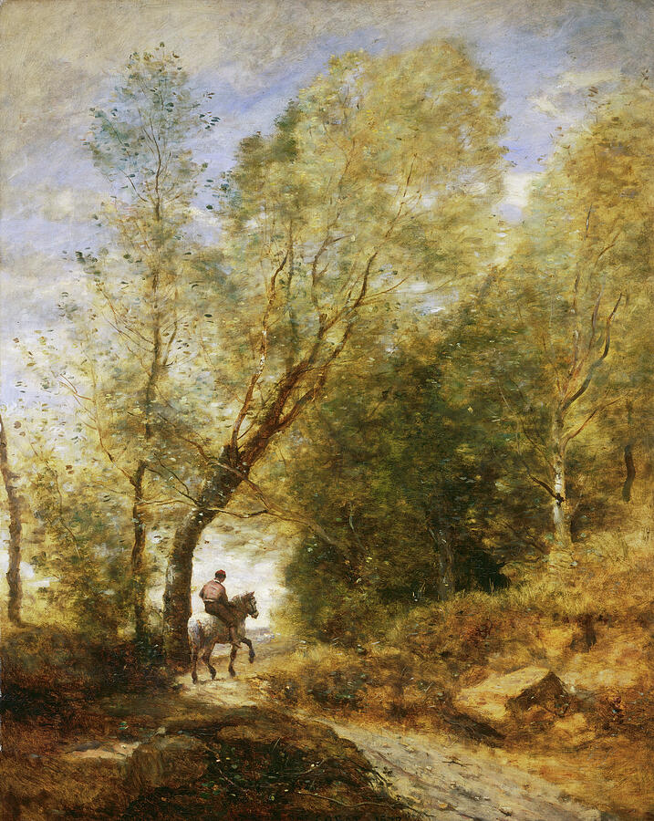The Forest of Coubron, from 1872 Painting by Jean-Baptiste-Camille Corot