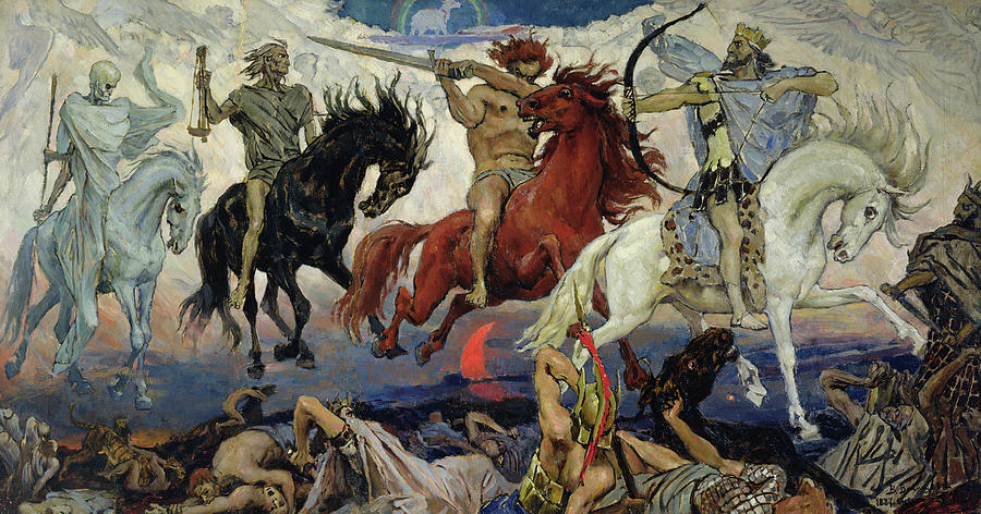Jesus Christ Painting - The Four Horsemen of the Apocalypse #2 by Victor Mikhailovich Vasnetsov