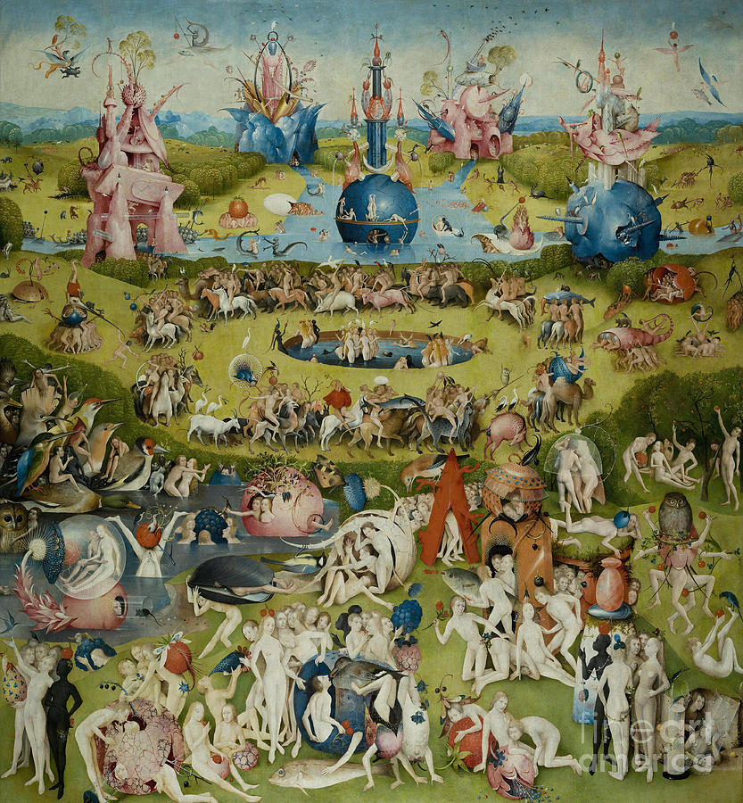 The Garden of Earthly Delights Painting by Hieronymus Bosch