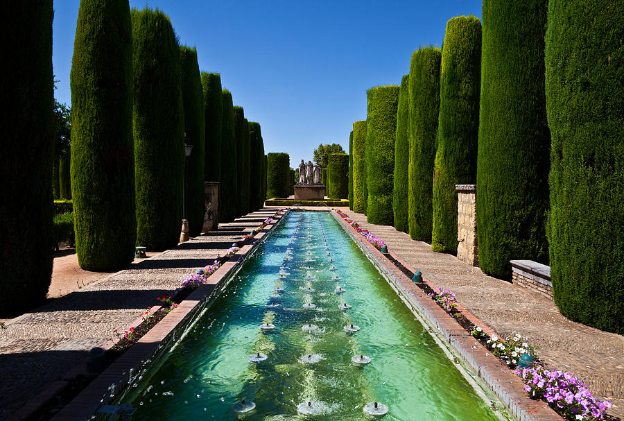 Castle Photograph - The Gardens Of The Alcazar De Los Reyes #2 by Panoramic Images