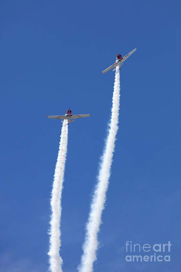 The Geico Skytypers Preforming Precision Aerial Maneuvers in Atlantic City #2 Photograph by Anthony Totah