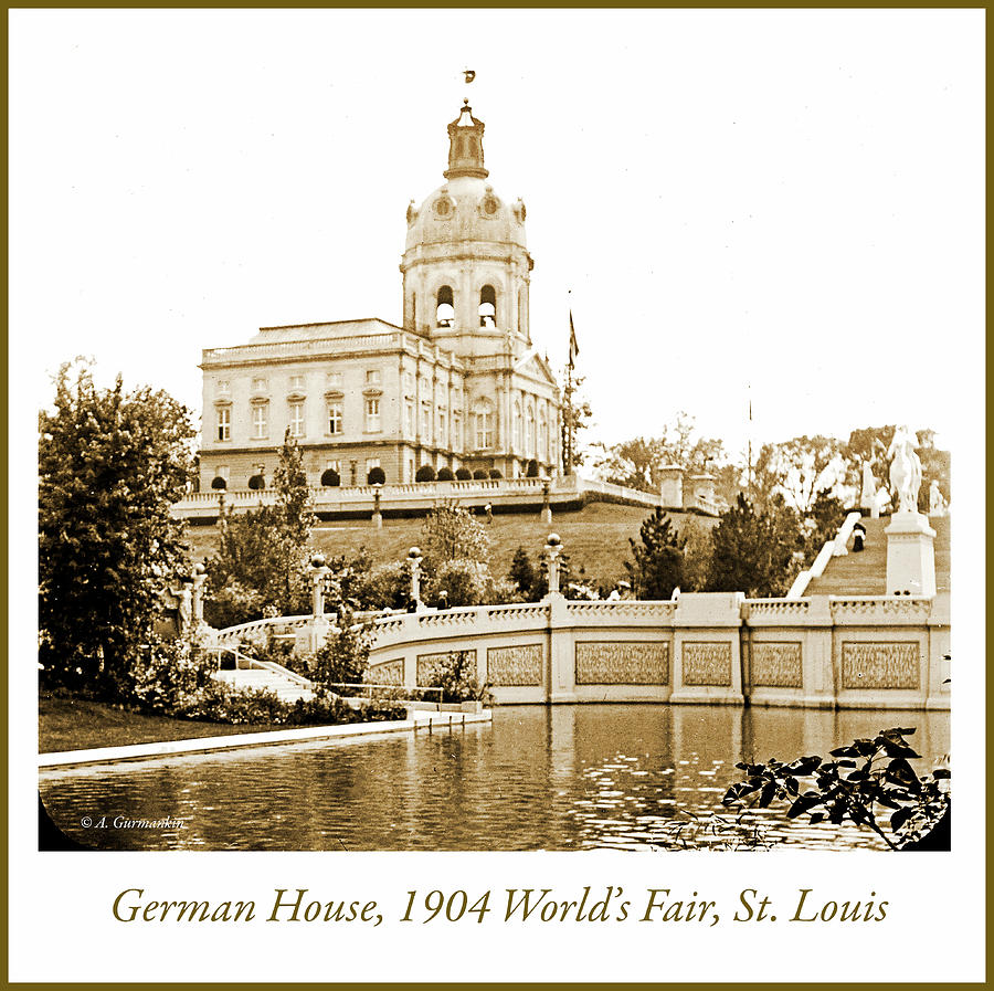 The German House, 1904 Worlds Fair #1 Photograph by A Macarthur Gurmankin
