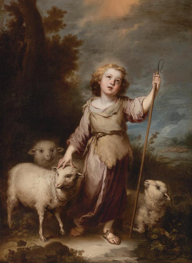 The Good Shepherd Painting by MotionAge Designs